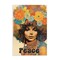 Stupell Industries Peace Groovy Afro Girl Wall Plaque, design by Sasha